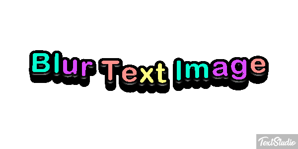 Blur Text Image Metin efekti