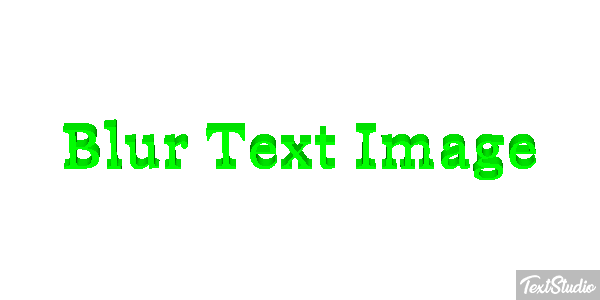 Blur Text Image Metin efekti