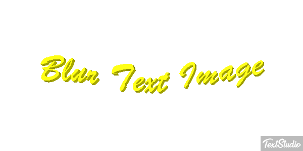 Blur Text Image Metin efekti