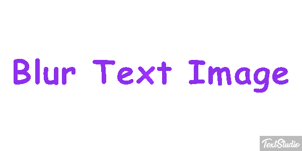 Blur Text Image Metin efekti