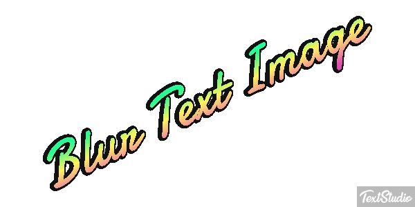 Blur Text Image Metin efekti