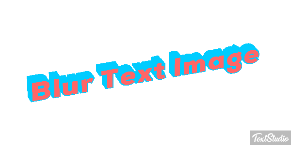 Blur Text Image Metin efekti