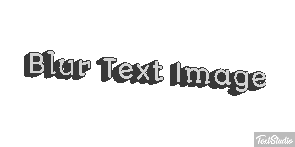 Blur Text Image Metin efekti