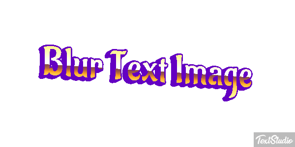 Blur Text Image Metin efekti