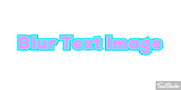 Blur Text Image Metin efekti