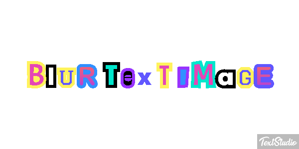 Blur Text Image Metin efekti