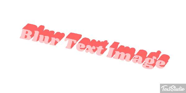 Blur Text Image Metin efekti