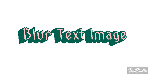 Blur Text Image Metin efekti