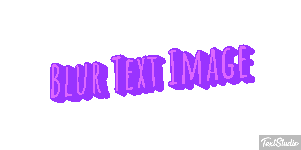 Blur Text Image Metin efekti