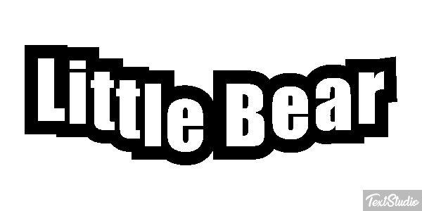 Little Bear Efeito do texto