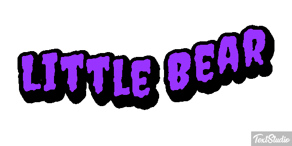 Little Bear Efeito do texto