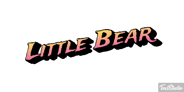 Little Bear Efeito do texto