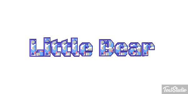 Little Bear Efeito do texto