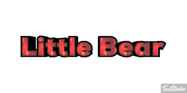 Little Bear Efeito do texto