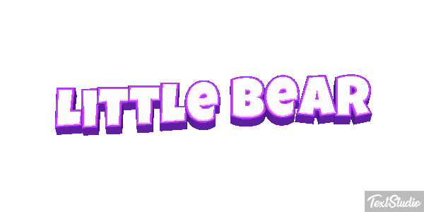 Little Bear Efeito do texto
