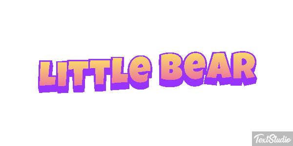Little Bear Efeito do texto
