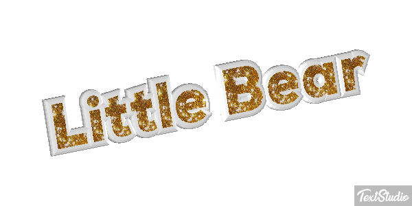 Little Bear Efeito do texto