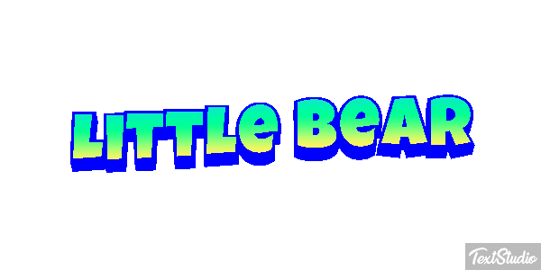 Little Bear Efeito do texto