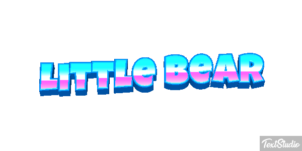 Little Bear Efeito do texto