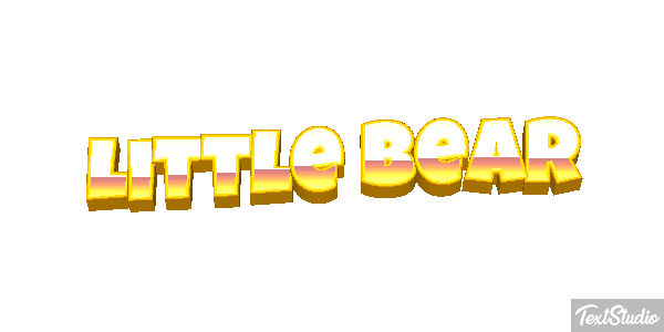 Little Bear Efeito do texto