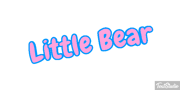 Little Bear Efeito do texto