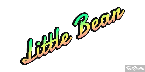 Little Bear Efeito do texto