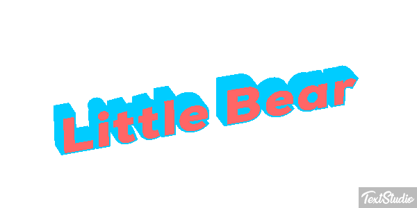 Little Bear Efeito do texto