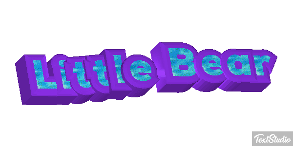 Little Bear Efeito do texto