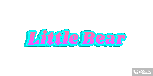 Little Bear Efeito do texto