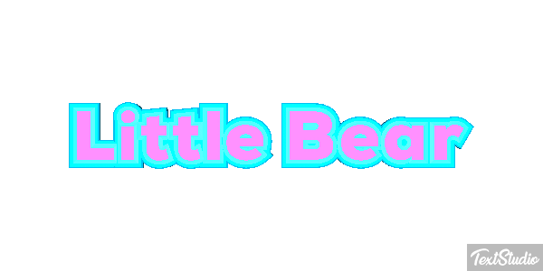 Little Bear Efeito do texto