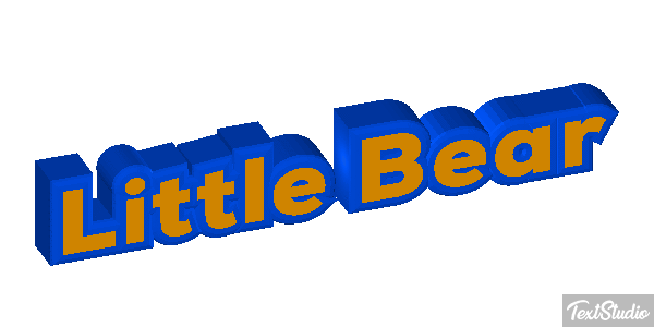Little Bear Efeito do texto