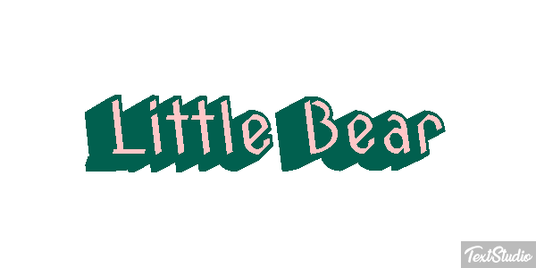 Little Bear Efeito do texto