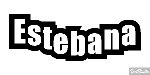 Estebana Efecto de texto