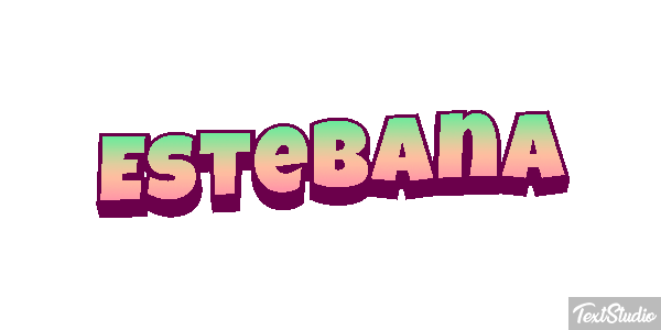 Estebana Efecto de texto
