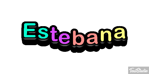 Estebana Efecto de texto