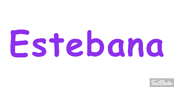 Estebana Efecto de texto
