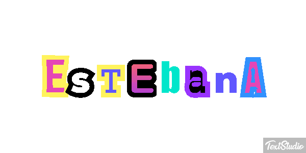 Estebana Efecto de texto