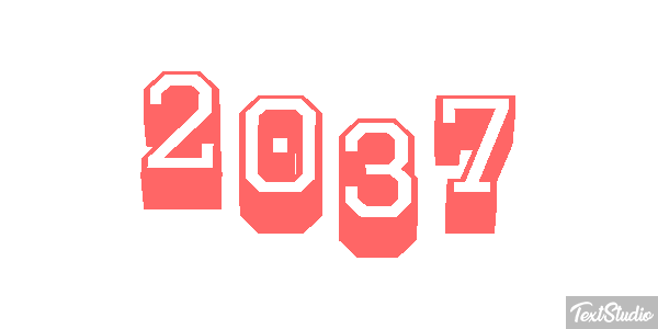 2037 Текстовый эффект