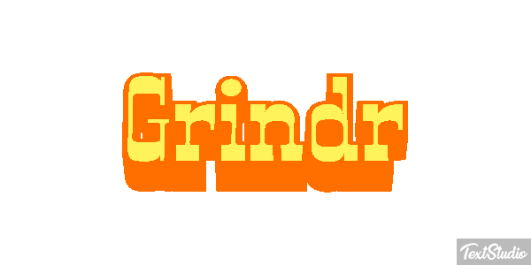 Grindr Effet de texte