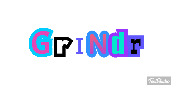 Grindr Effet de texte