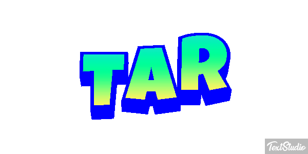 TAR Text effect