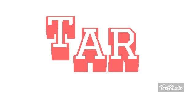 TAR Text effect