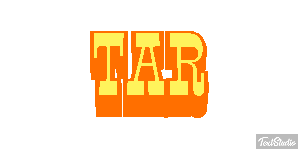 TAR Text effect