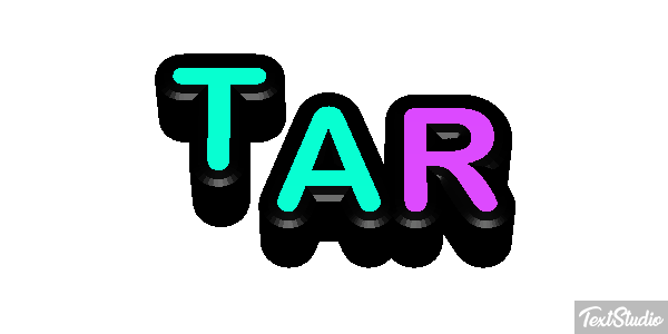 TAR Text effect