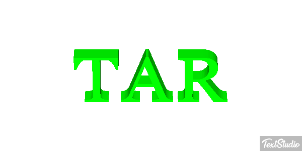 TAR Text effect