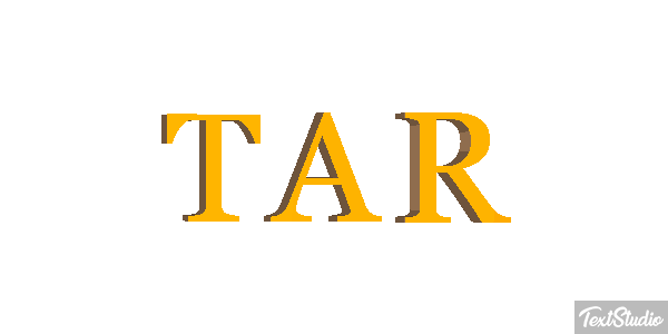 TAR Text effect