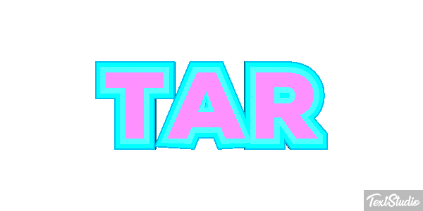 TAR Text effect