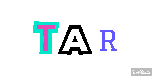 TAR Text effect
