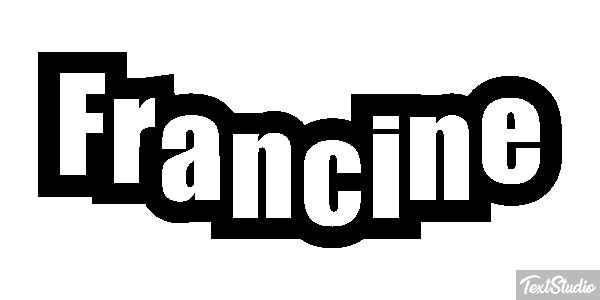 Francine Text effect