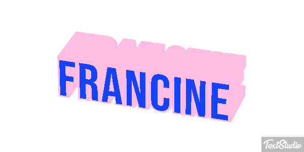 Francine Text effect